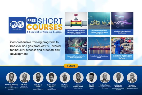 Giving back to the society: SPE Ghana Free Short Course